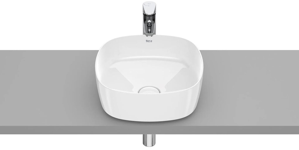Мивка за баня A327502000, Roca, монтаж върху плот, бял, 37x37x14см
