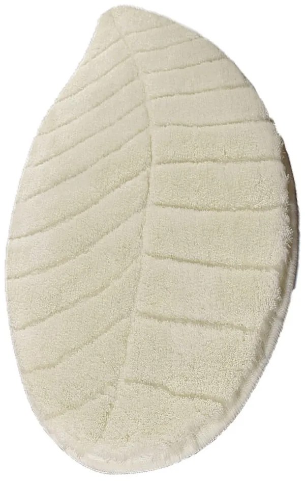 Кремав килим за баня 60x100 cm Jungle Leaf – Foutastic