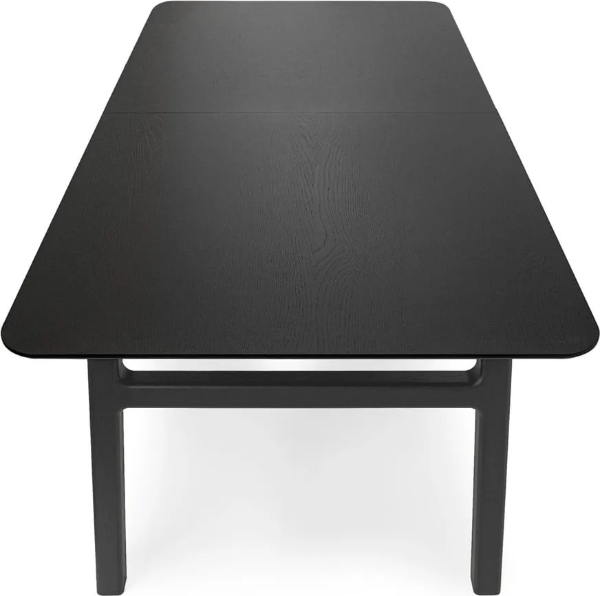 Сгъваема трапезна маса с допълнителна плоча от дъб 90x180 cm Curved – Woodman