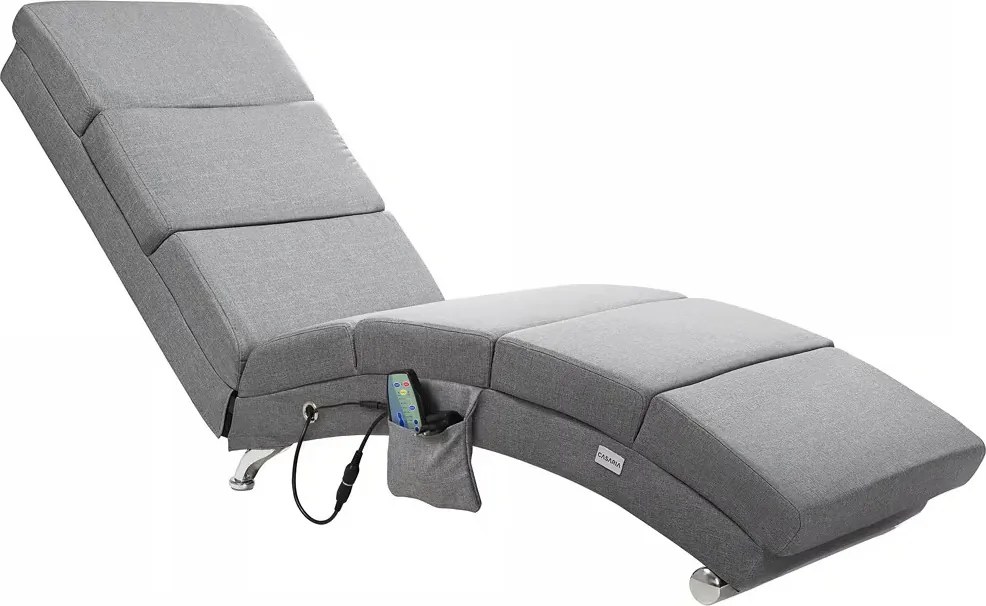 Релаксиращ масажен шезлонг Лондон с отопление umelá koža čierna