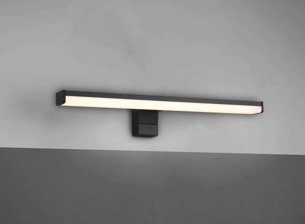 Матово черно LED осветление за стена (дължина 40 см) Lino - Trio
