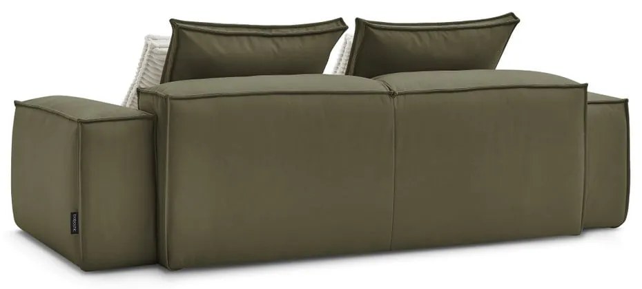 Зелен диван от изкуствена кожа 260 cm Boheme – Bobochic Paris