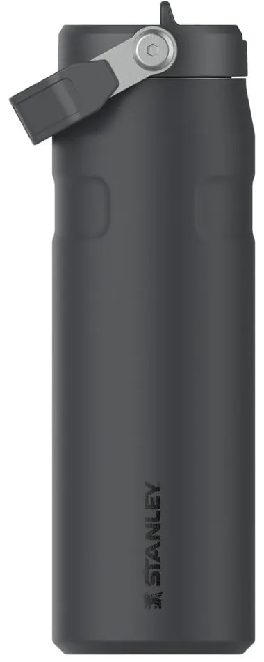 Черен термос от неръждаема стомана 700 ml IceFlow™ Flip Straw 2.0 Tumbler Black – Stanley