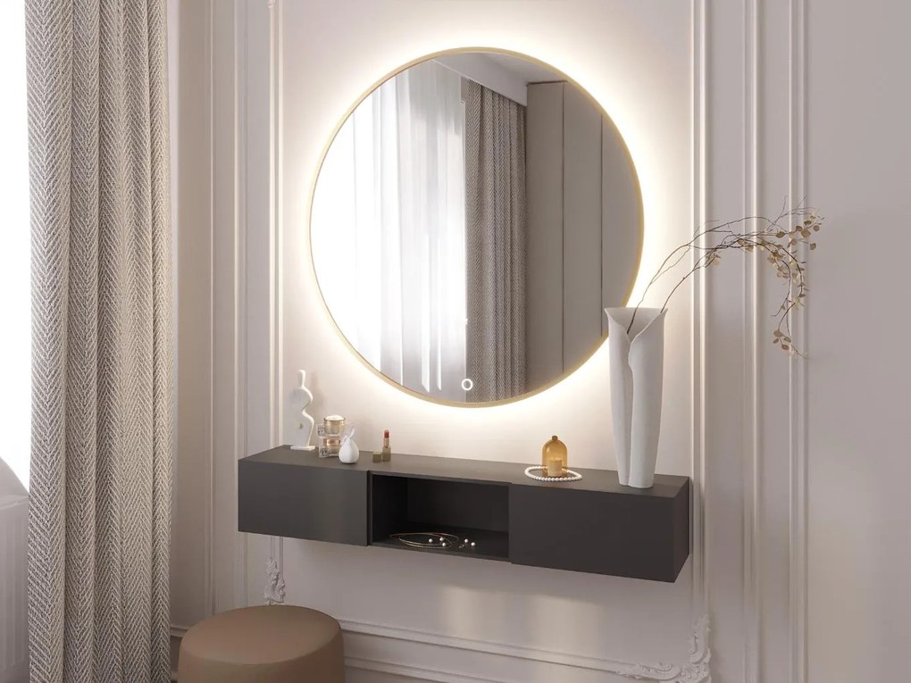 Огледало Bine A LED-Диаметър: 80 cm