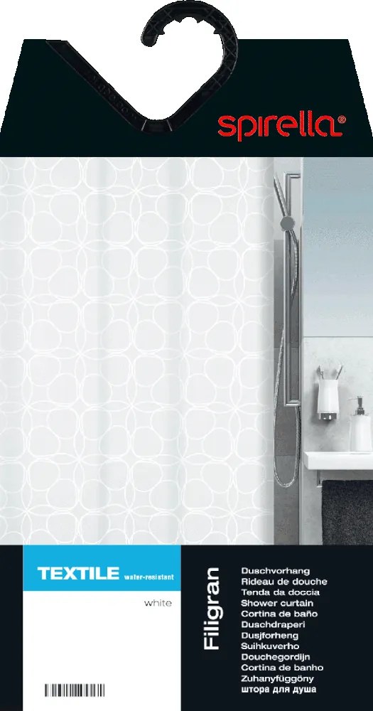 Завеса за душ 120x200 cm Filigran – Spirella