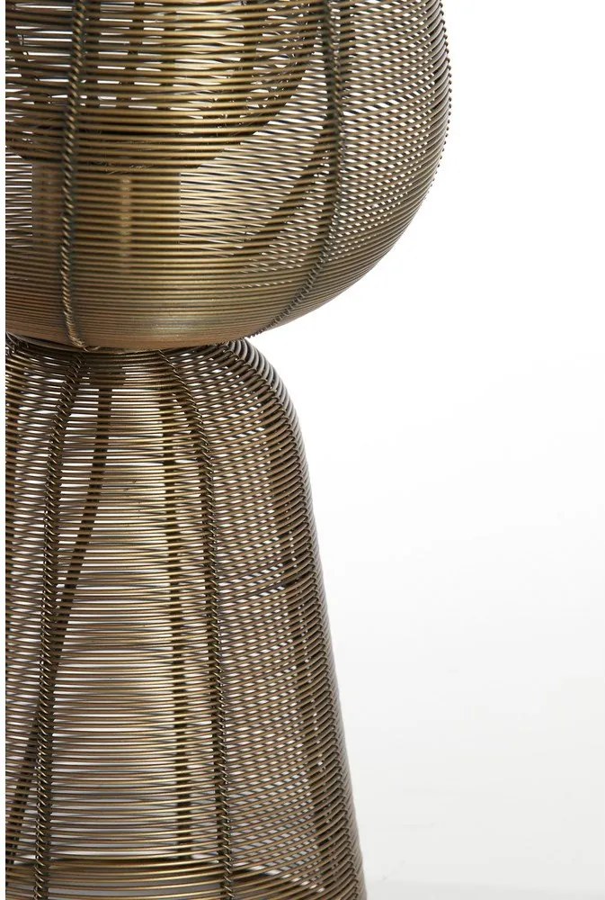 Метална настолна лампа в бронзов цвят (височина 42 cm) Aboso – Light & Living