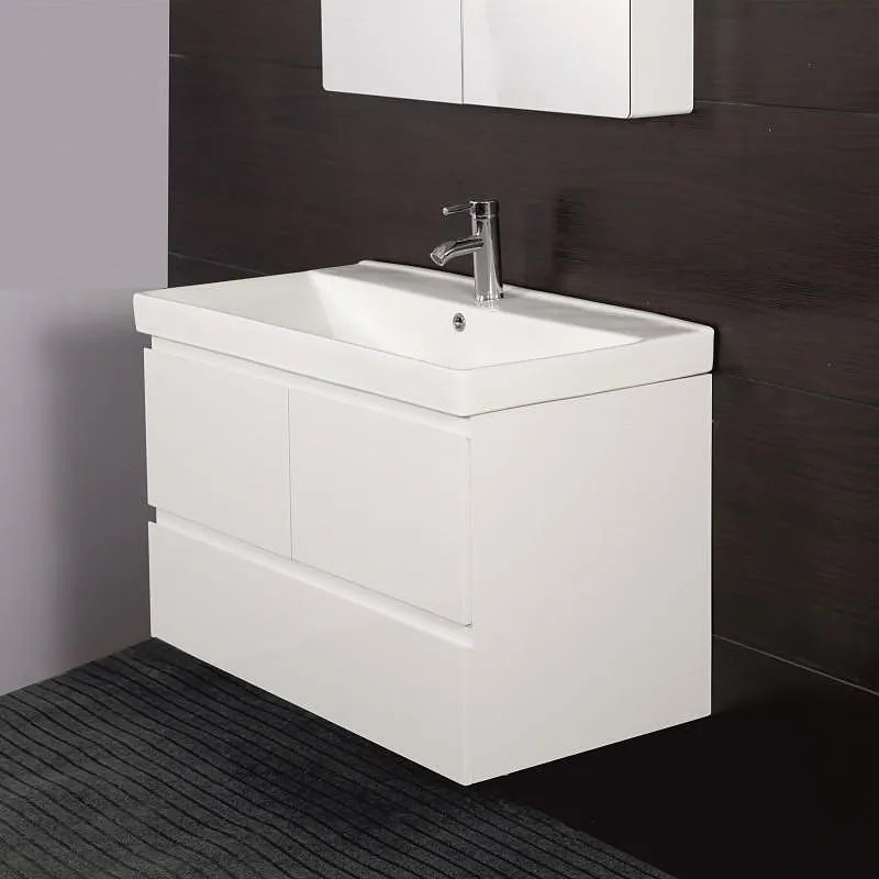 Конзолен PVC шкаф ICP 9048 с умивалник, 60x48x90см
