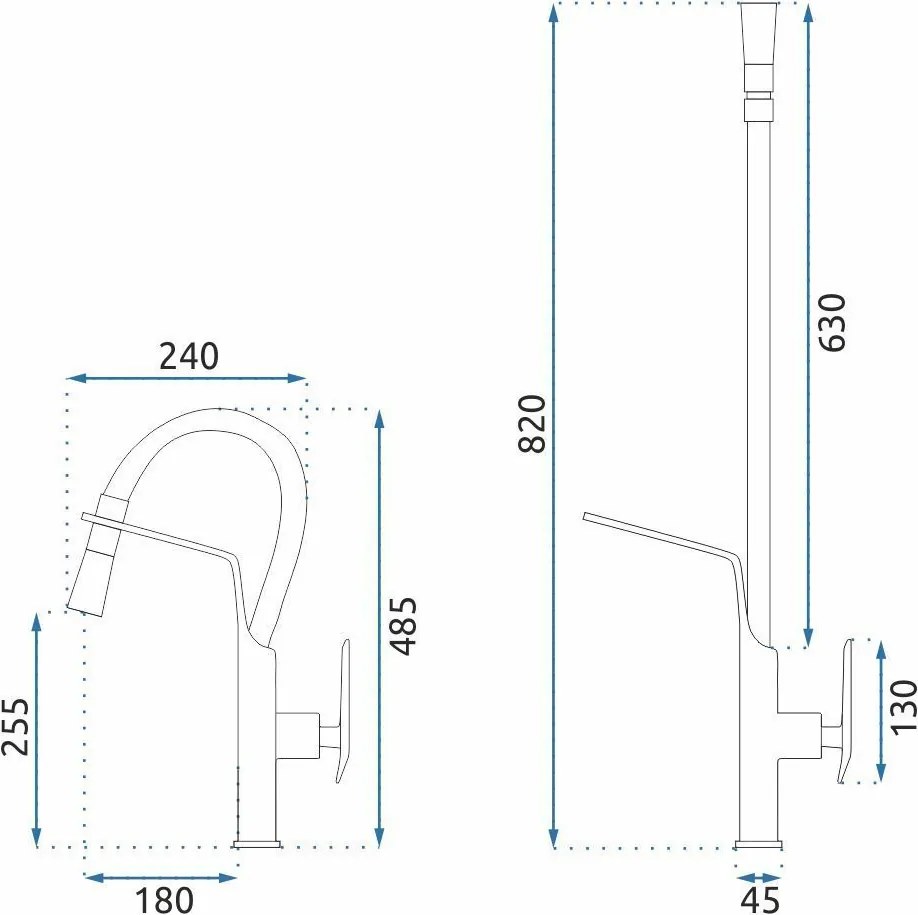 Смесител за кухня Rea Castor Copper Brush