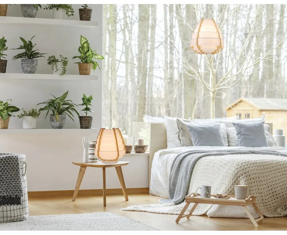 Бяло висящо осветително тяло Nagoja – Candellux Lighting