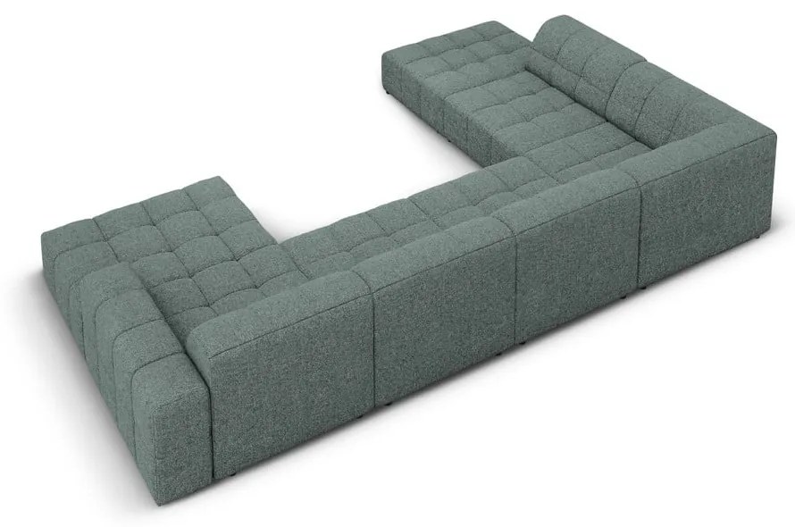 Тюркоазен ъглов диван (ляв ъгъл/U) Chicago - Cosmopolitan Design