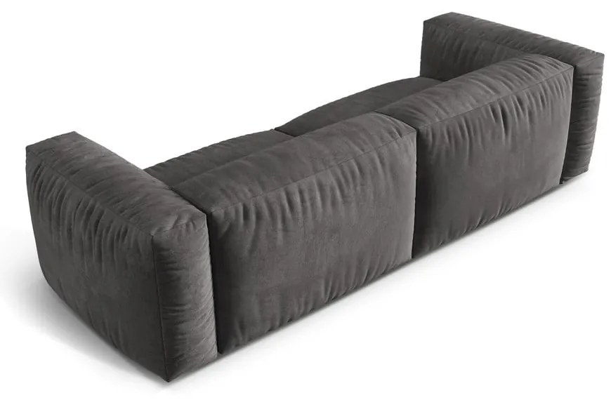 Сив кадифен модулен диван 240 cm Martina – Micadoni