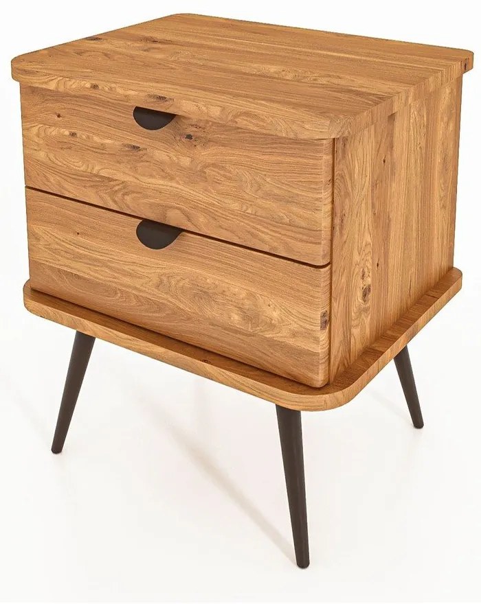 Нощно шкафче от дъбова дървесина в естествен цвят Kula - The Beds