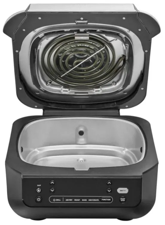 Фритюрник с горещ въздух и грил 5в1 Ninja Foodi Smart EG351EU, 1760W, 5.7 л, До 4 порции, 5 режима, Cyclonic Air, Smart Cook, Керамично покритие, Черен/инокс