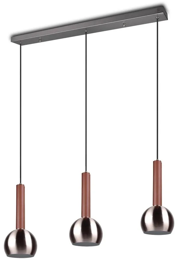 Сиво висящо осветително тяло Ciliana – CINQUE