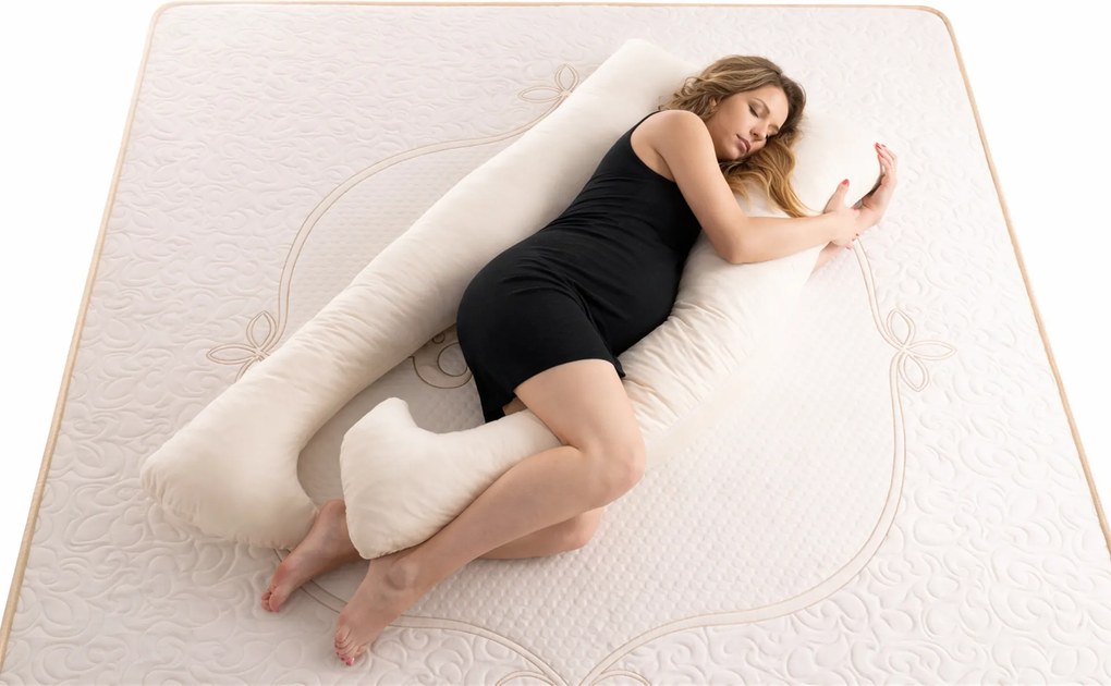 Възглавница за бременни с памучен сатен Medico Pure Cotton