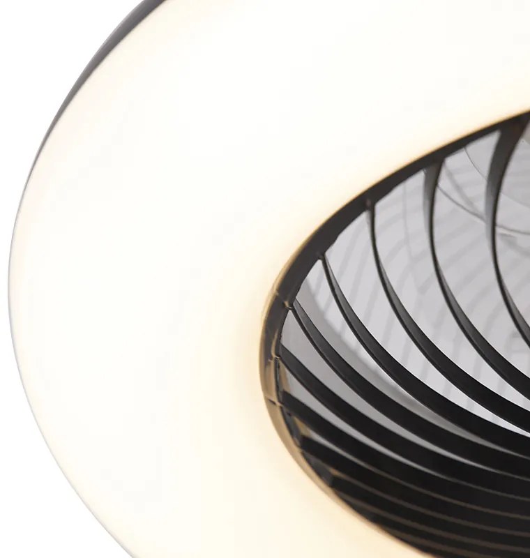 Таванен вентилатор черен с LED с дистанционно управление - Clima