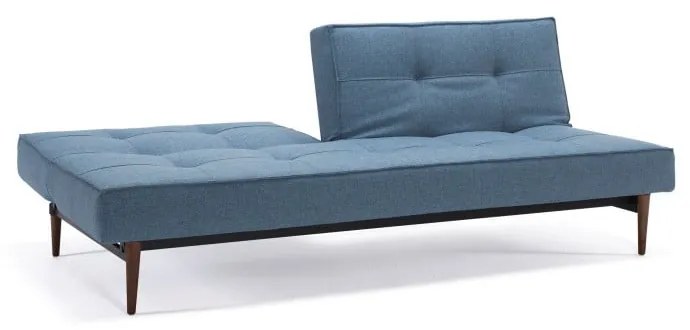 Светлосиньо диванче с тъмна дървена основа, смесена с танц в светлосиньо Splitback - Innovation