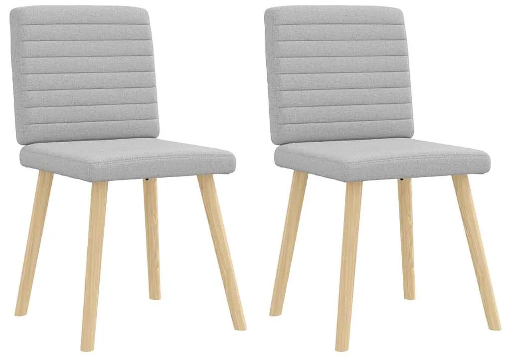 4101183 vidaXL Трапезни столове 2 бр Cloud сив плат