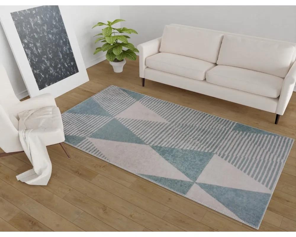 Син миещ се килим 80x150 cm - Vitaus