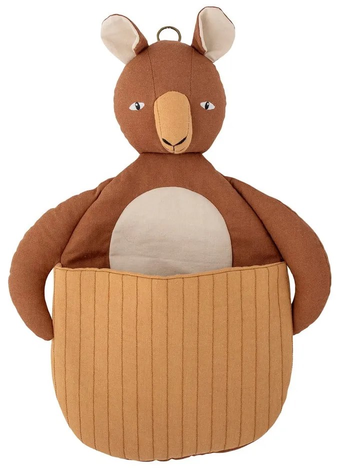 Кафява текстилна детска кошница за играчки 46x7,5x33 cm Toto – Bloomingville Mini