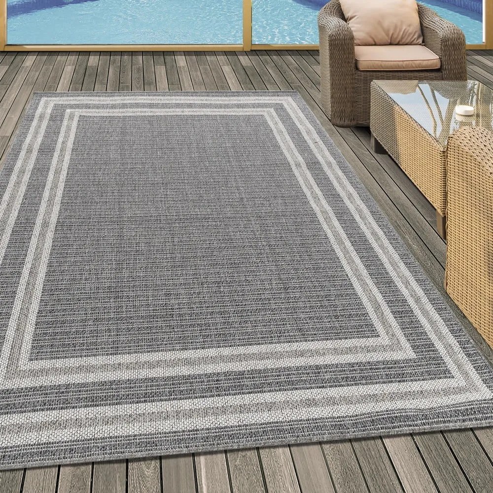 Сив външен килим 160x230 cm Aruba – Ayyildiz Carpets