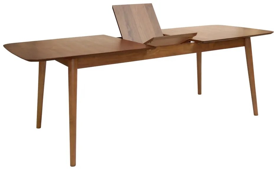 Сгъваема трапезна маса с допълнителна плоча от декор от орех 90x180 cm Montreux – Actona