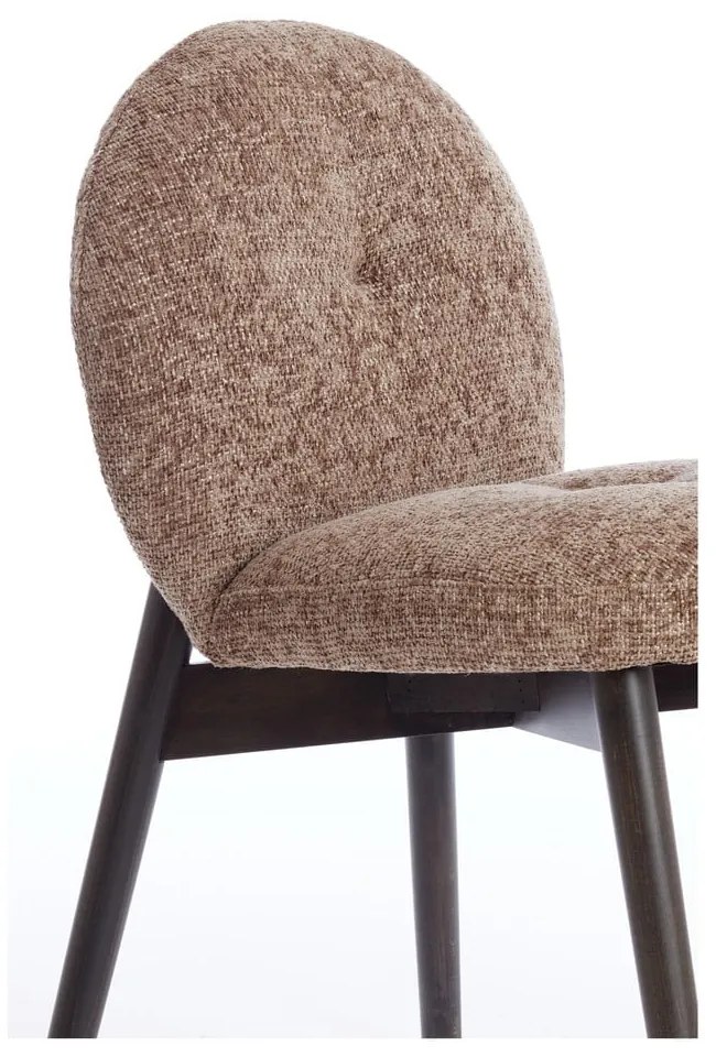 Кафяви тапицирани трапезни столове в комплект 2 бр. Sinosa – Light &amp; Living