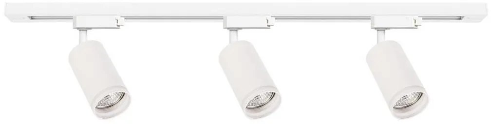 Точково осветително тяло за релсова система PIPE 3xGU10/10W/230V бяло
