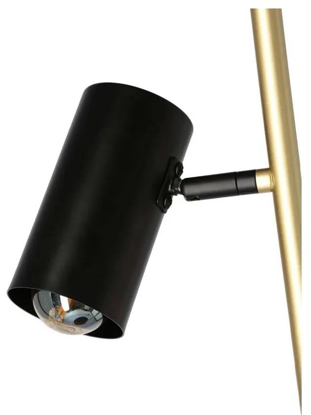 Черна/златиста подова лампа (височина 164 см) Perret - Candellux Lighting