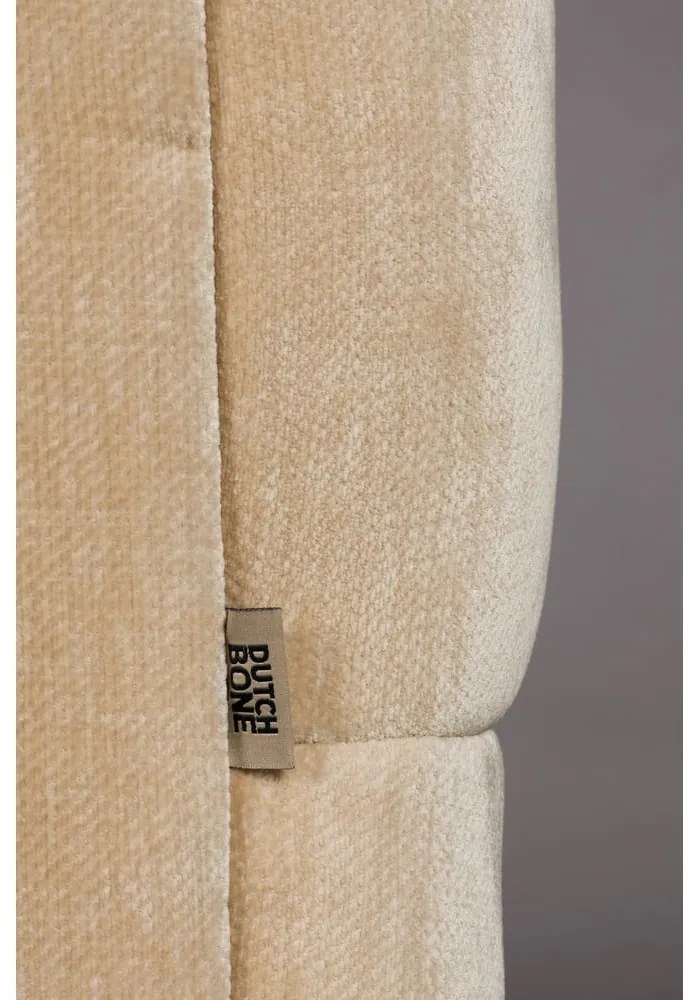 Бежов кадифен диван 214 cm Douglas – Dutchbone