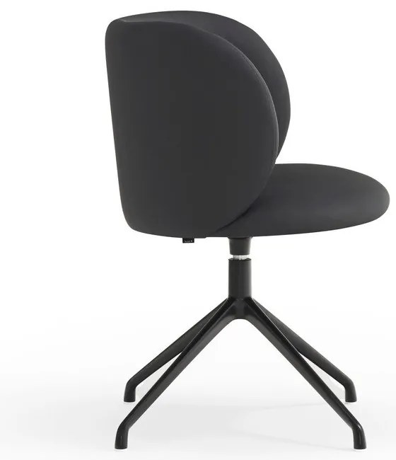 Черен тапициран трапезен стол Mogi – Teulat