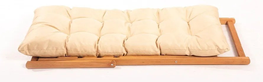 Градински комплект от масивен бук за 2 души в кремаво-естествен цвят – Floriane Garden