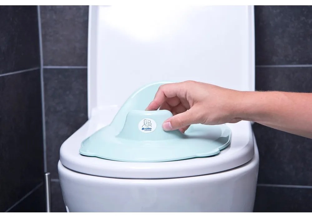 Светлорозова детска седалка за тоалетна TOP - Rotho