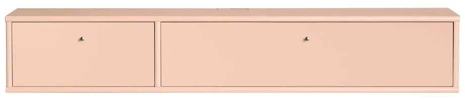 Светлорозова маса за телевизор 136x22x32,5 cm Mistral – Hammel Furniture