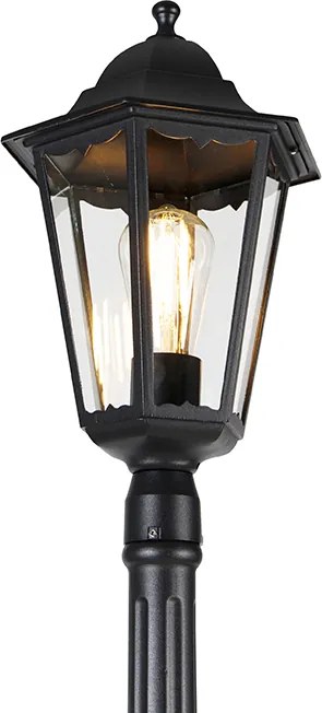 Класическа външна лампа черна 200 см IP44 - Хавана