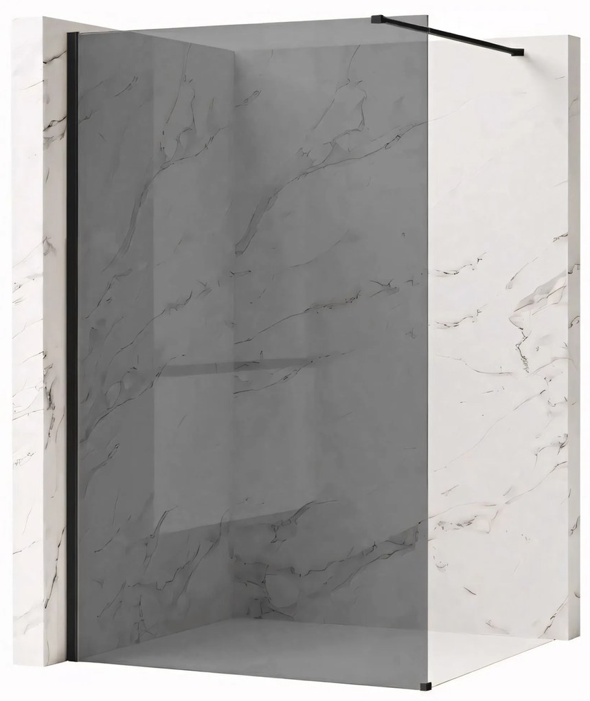 Параван за душ Rea Flexi Grey / Black 100