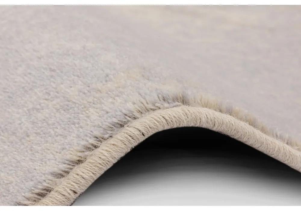 Вълнен килим в кремаво-сиво 133x180 cm Lissey - Agnella