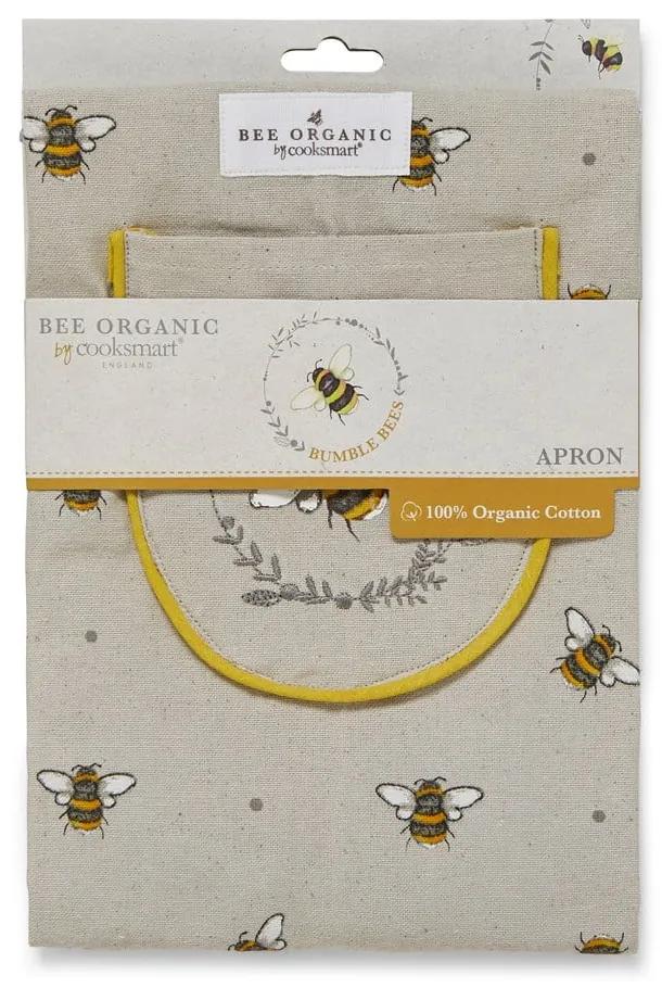 Бежова и жълта памучна престилка Bumble Bees - Cooksmart ®