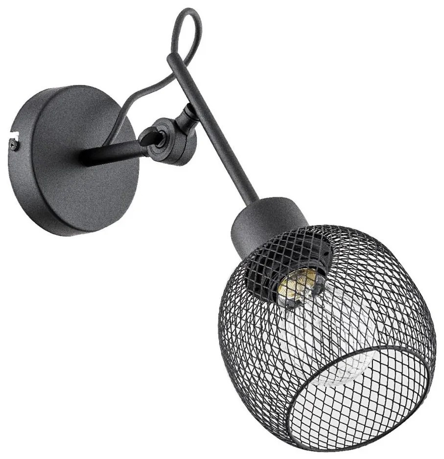 Аплик POLO 1xE27/15W/230V черен