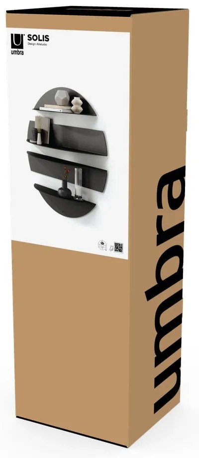 Черни метални рафтове в комплект от 4 броя 76 cm Solis - Umbra