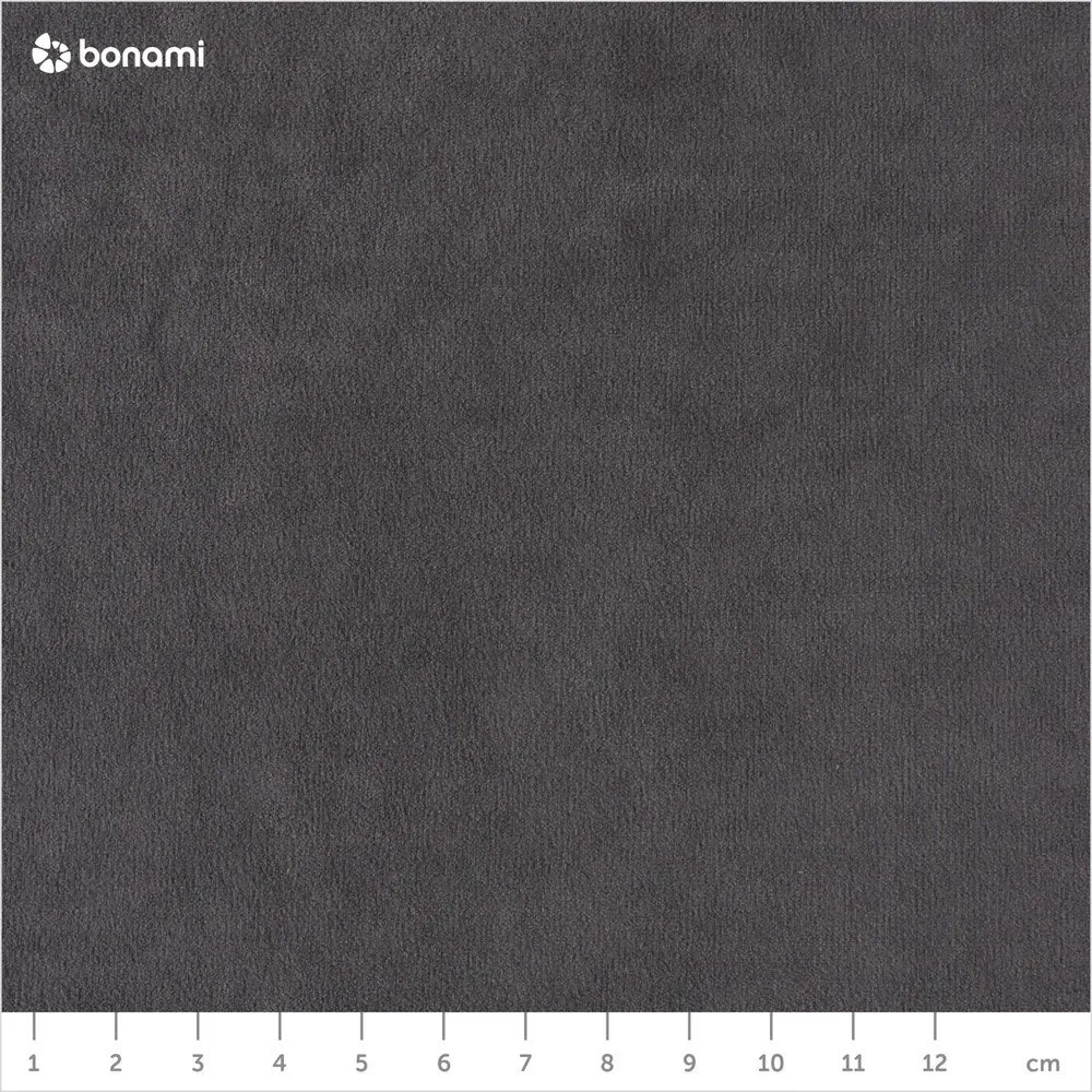 Тъмносив кадифен U-образен ъглов диван (десен ъгъл) Sweet Harmony - Miuform