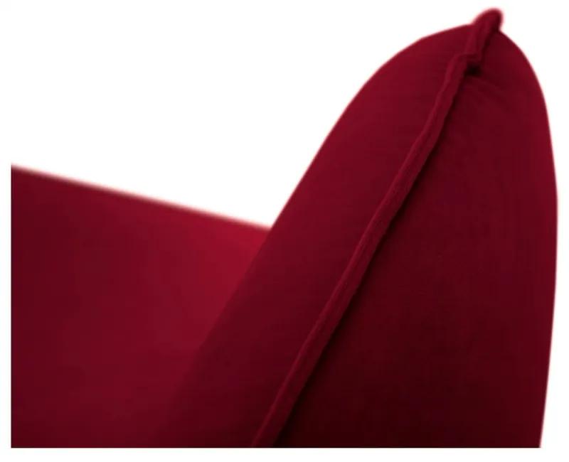 Червен диван с кадифено покритие , 160 cm Florence - Cosmopolitan Design