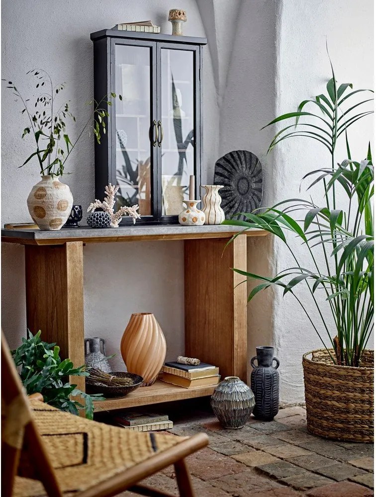 Конзолна маса с метална плоча в естествен цвят 40x110 cm Riva – Bloomingville