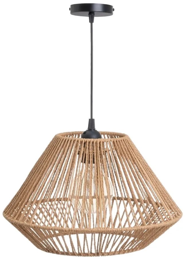 Висящо осветително тяло естествено с абажур от хартиен шнур ø 33 cm – Casa Selección
