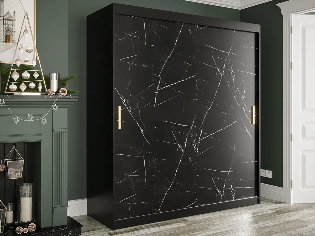 Гардероб Marmur 180-Black marble