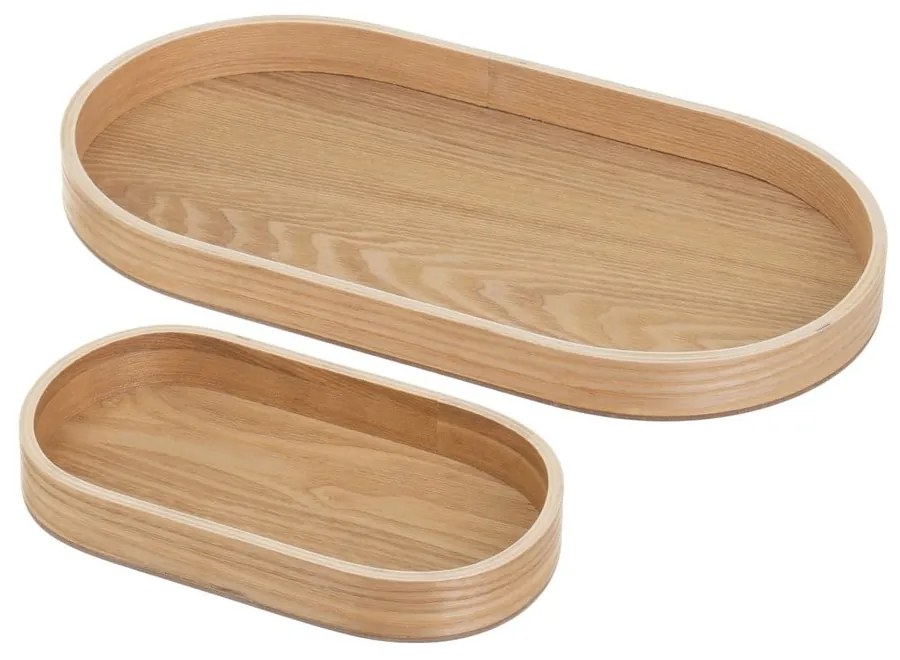 Дървени декоративни подноси 2 бр. 20x37 cm – Casa Selección