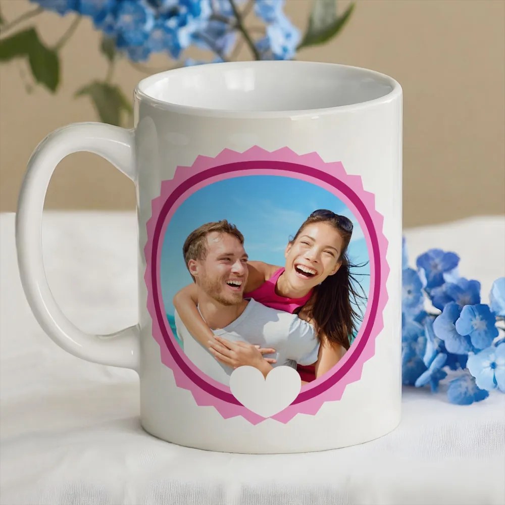 Чаша със снимка - Обичам те!