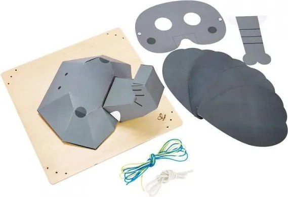 Hape - Направи си сам картина и маска Слонче