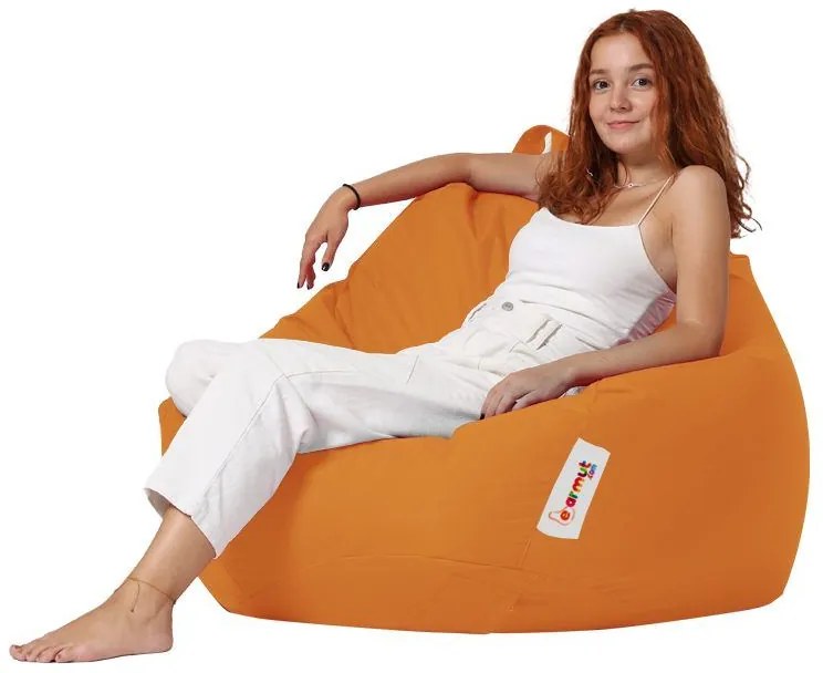 Градински пуф Premium XXL, цвят Оранжев