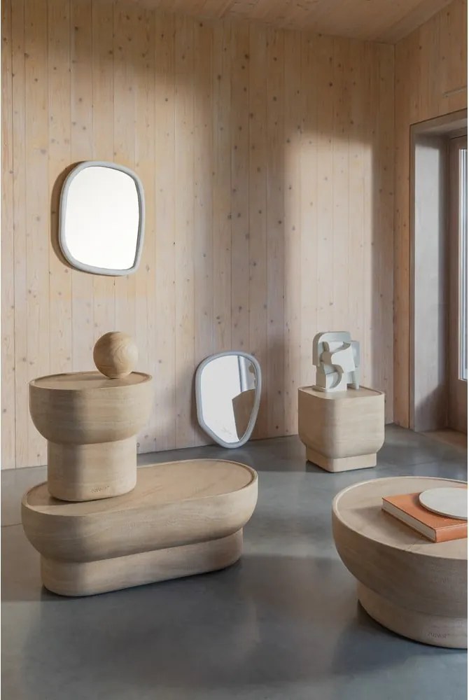 Масичка за кафе от декор от камък в естествен цвят 50x100 cm Noble – Zuiver